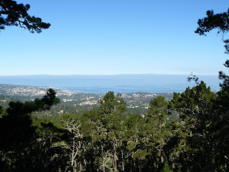 P1070320.JPG - The view from Jack's Peak. That water is Monterey Bay, and the town of Monterey is on the left.