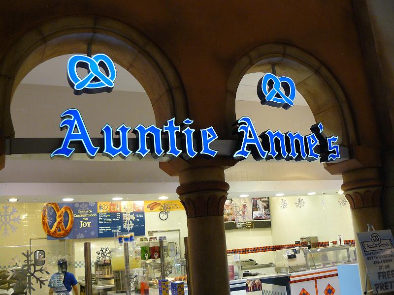 P1080401.JPG - Auntie Anne's double life. Exciting pretzellery in Vegas.