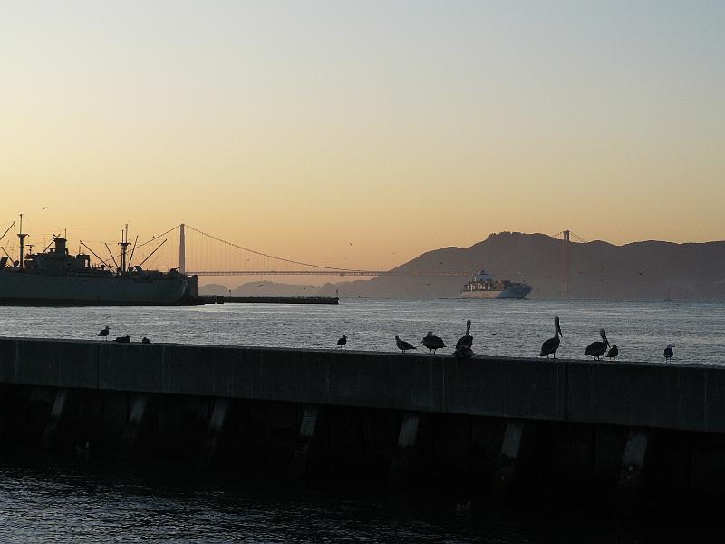 P1060845.JPG - Golden Gate Bridge at sunset