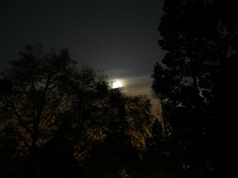P1060264.JPG - A night shot of the moon and the clouds passing over them. This is while we were camping in Lincoln City