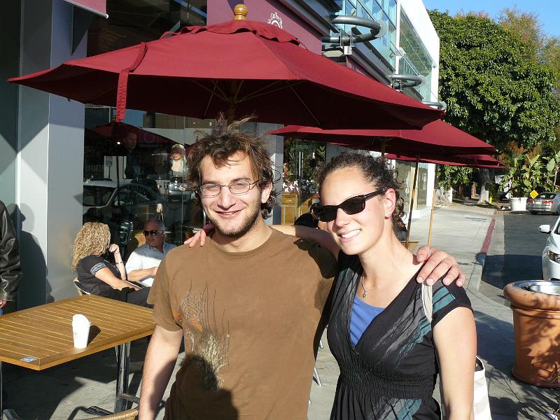 P1070585.JPG - Rebecca and her cousin Gabe in Beverly Hills