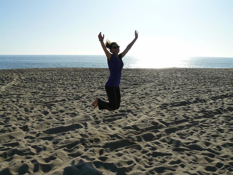 P1070611.JPG - Nonetheless, Rebecca was happy as a pig in...wait that's not kosher; she is just happy.